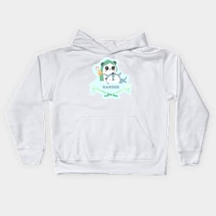 Ranger Kawaii Panda Kids Hoodie